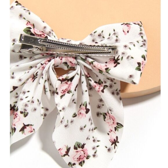 Floral Bow Hair Clip   *2/12$* - Picture 3 of 3